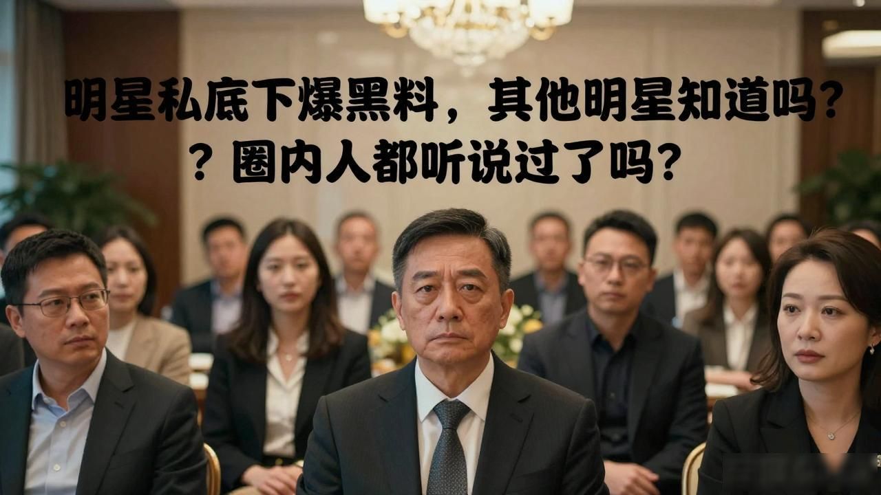 明星私底下爆黑料其他明星知道吗，圈内人都听说过了吗